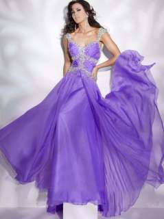   Cap Sleeve Prom Party Pageant Dresses Evening Formal Gowns  