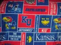 University Of Kansas Jay Hawks Fleece Panel  