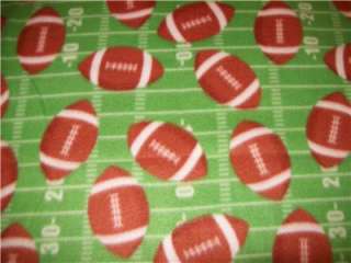   Toddlers Lap Throw Bed Football Field & Ball Fleece Blanket  