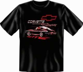 US Car & Oldtimer T Shirt Chevrolet   63 Stingray  