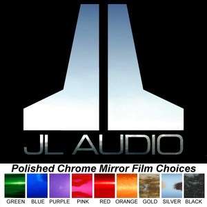 JL AUDIO Polished Chrome 6 inch Decals Window Stickers  