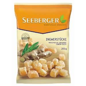 Seeberger Ingwer Stücke, 4er Pack (4 x 200 g Packung)  