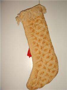 Primitive Snowman Christmas Stocking Handmade Quilted  