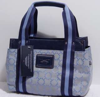 NEW Tommy HilfgerTH Blue Small Tote Bag Purse Handbag  