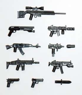 Rebelarms   10 Moderne Waffen Gewehr MP Set für LEGO  