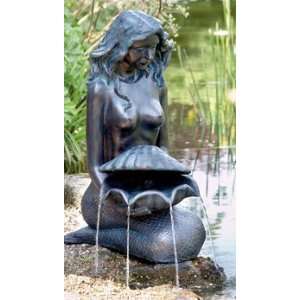 Wasserspiel Meerjungfrau von Kopenhagen  Garten