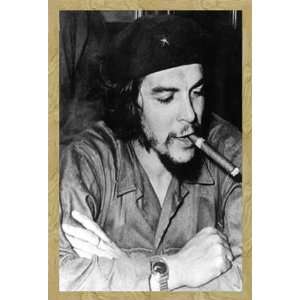 Che Guevara Poster Cigar + MDF Rahmen, Buche  Küche 