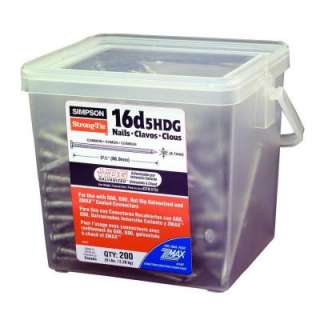   Strong Tie 5 Lb. Box of 16D HDG Nails 16D5HDG 