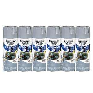 Painters Touch 12 oz. Gloss Winter Gray Spray Paint (6 Pack) 182691 
