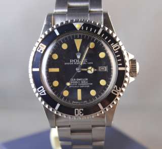 VINTAGE Mens Rolex 1665 Maxi Dial SEA DWELLER PRESERVED AND MINT 