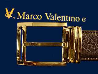 NEW MARCO VALENTINO DARK BROWN BELT 45~RETAIL $125~GIFT BOX  