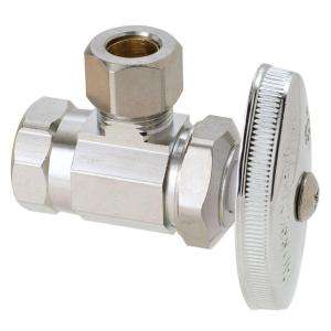 BrassCraft 3/8 in. FIP Inlet x 3/8 in. OD Tube Outlet Chrome Plated 