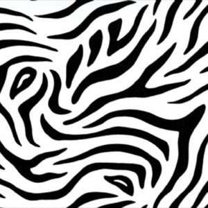 Zebra, schwarz/weiss, d c fix Deko Folie selbstklebend  