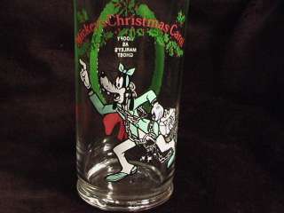 Walt Disney MICKEYS CHRISTMAS CAROL GOOFY 2 Glass Cup  