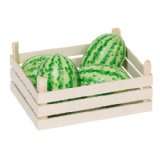 Goki 51878   Melonen in Obstkiste, Kiste16,5x12,5x7 cmvon Goki