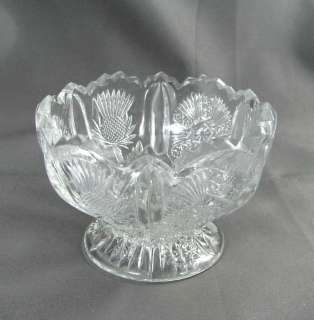 EAPG Reproduction   L. G. Wright Paneled Thistle Rose Bowl  