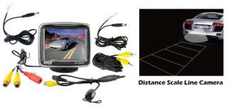   Moutn Rear View & Backup Color CMD Distance Scale Line Camera