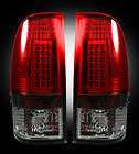    Ford 99 07 Super Duty & 97 03 F 150; LED Tail Lights; Dark Red