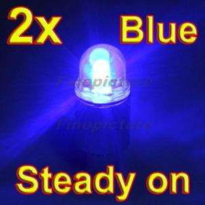 2X Blue Wheel LED light + Battery Automatic Sensor Bike  