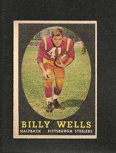 1958 Topps # 49 Billy Wells NM  