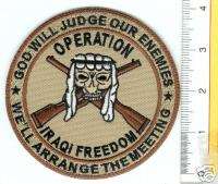 GOD WELL JUDGE OUR ENEMIES PATCH OIF OEF C21  