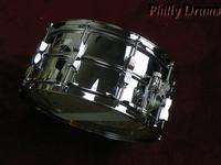 Ludwig LM 302 Chrome Steel 6.5x14 Snare Modified W/P85 Throw Off &P33 