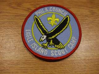 BSA Boy Scout Philadelphia Council Eagle Island Camp Patch  