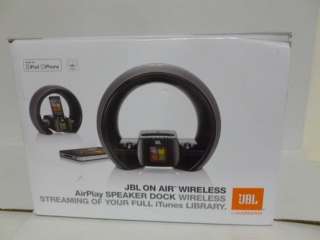 NEW JBL On Air Wireless Model JBLONAIRWBLKAM Airplay Speaker Dock 