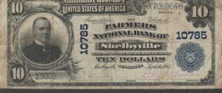 THE FARMERS NATIONAL BANK OF SHELBYVILLE TENNESSEE $10  
