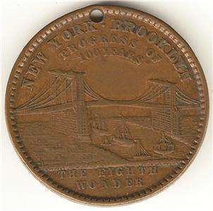    OBV PROGRESS 100 YEARS OF BROOKLYN BRIDGE 1789  8TH WONDER  