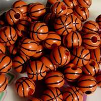 Basketball Beads 60pc sports crafts kids  
