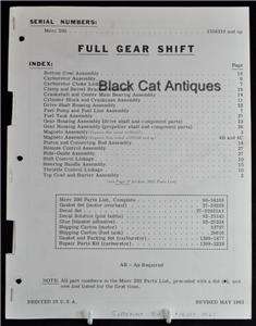 1965 Mercury 200 Outboard Full Gear Shift Part List  