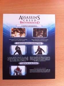 Assassins Creed Brotherhood DLC Exclusive Contents PS3  