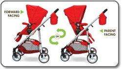 NEW THE FIRST YEARS INDIGO STROLLER, RETRO RED  
