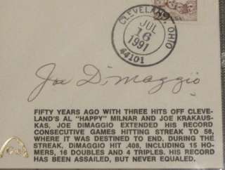Joe DiMaggio AUTOGRAPH Gateway silk cachet PSA/DNA 9  