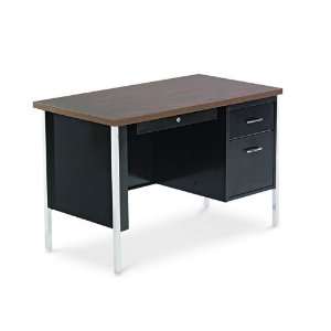  Alera  Single Pedestal Steel Desk, 45w x 24d x 29 1/2h 