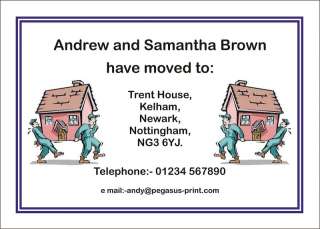 50 Personalised Change of Address Cards  