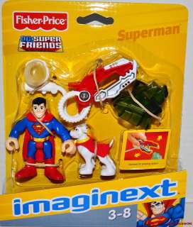 NEW IMAGINEXT BATMAN DC SUPER FRIENDS SUPERMAN & KRYPTO FIGURE  