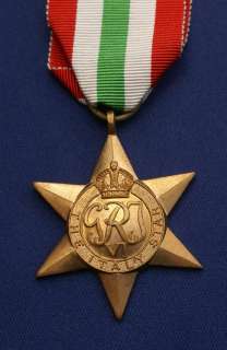 Full Size Italy Star Medal  