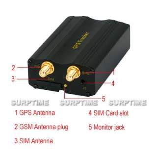 Car Realtime GPS/GSM/GPRS SMS Vehicle Tracking System Tracker Device 