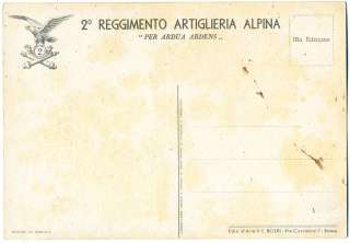 1931 II REGGIMENTO ALPINI ARTIGLIERIA PER ARDUA ARDENS  