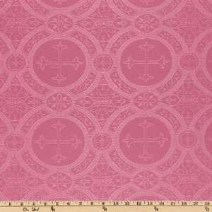  58/60 Wide Clergy Brocade Rose Fabric By The Yard Arts 