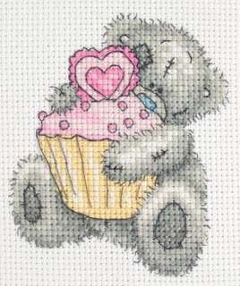Me to You TATTY TEDDY CUPCAKE cross stitch kit TT35 counted NEW DESIGN 