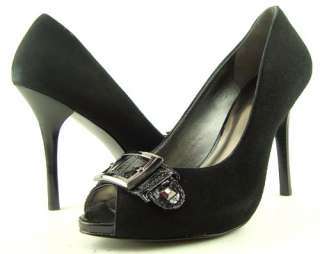   GUESS MARCIANO NARLENE Black Suede Womens Shoes Pumps 8