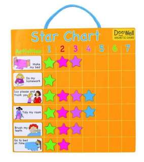 CHILDRENS MAGNETIC STAR REWARD CHART NEW  