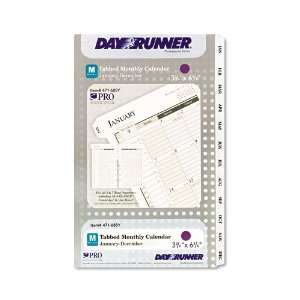  Day Runner® Pro Tabbed Refill, Two Pages per Month, 3 3/4 
