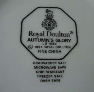 Royal Doulton AUTUMNS GLORY Tea Set Excellent  