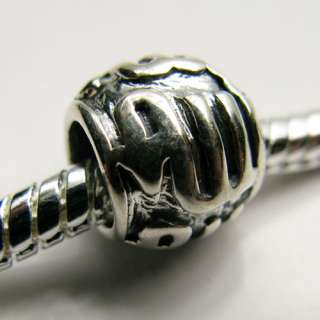 Sterling Silver Spacer Charm .925 Choose Style 4.5mm Hole Bead Fit 