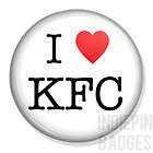 Love KFC 25mm Button Badge Pin Kentucky Fried Chicken