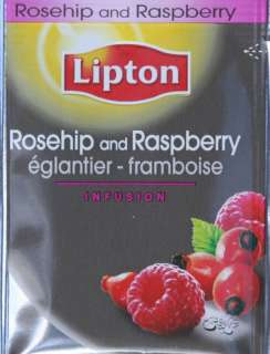 Lipton Rosehip and Raspberry Tea Bags 4 boxes  